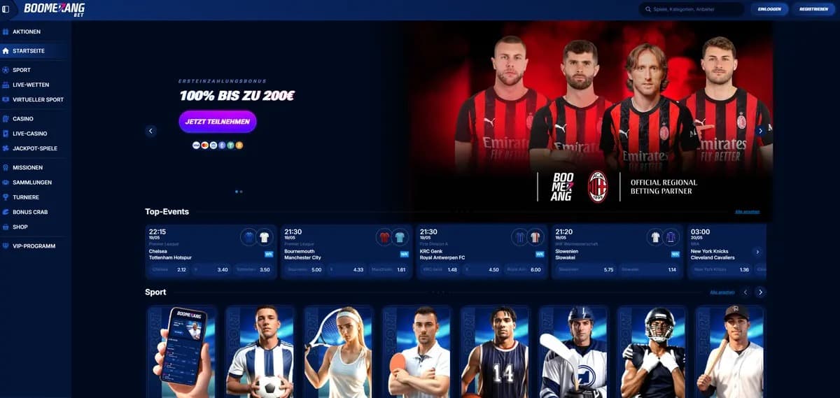 Boomerang Bet Casino ohne Einschränkungen