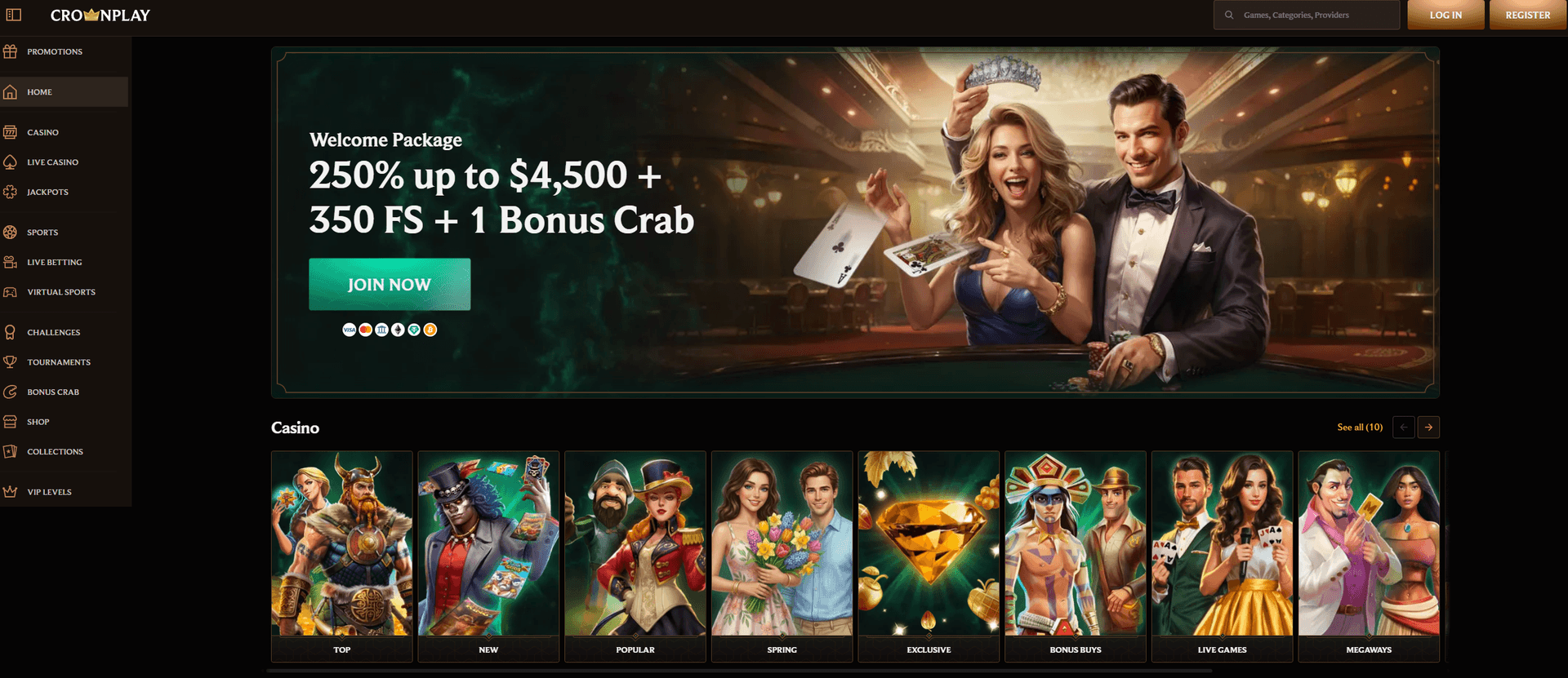 CrownPlay Casino ohne Einschränkungen