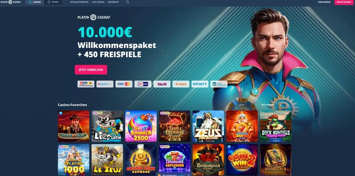 Platin Casino ohne Einschränkungen